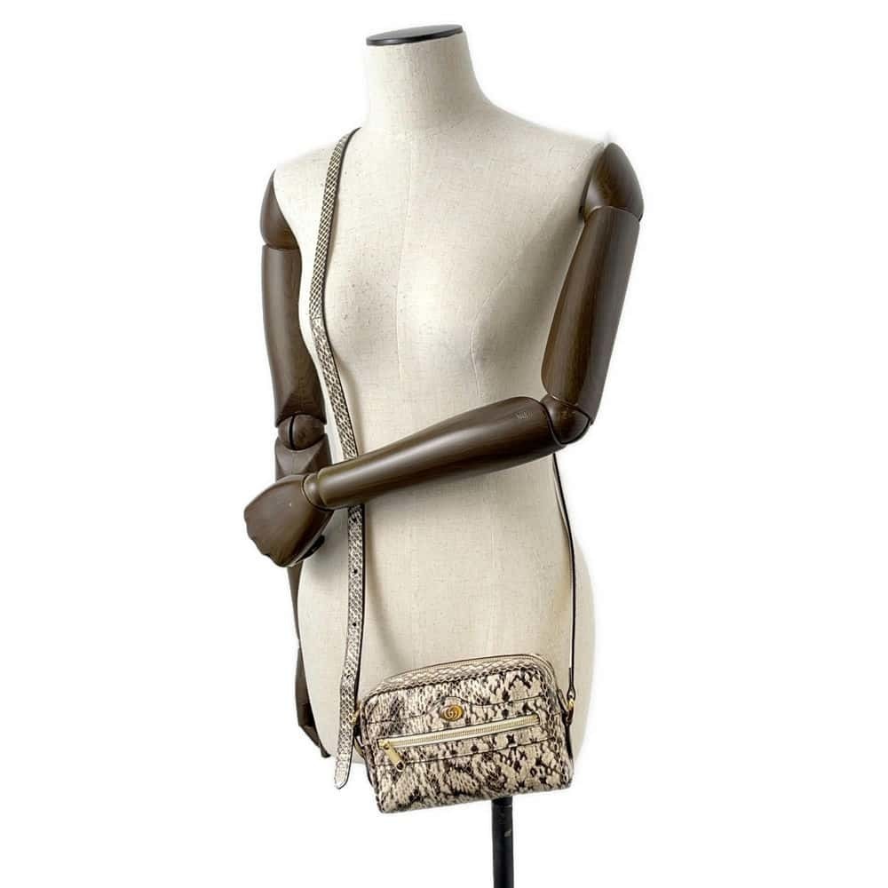 Gucci Black Python Bag Shoulder Ophidia Mini Leat… - image 4